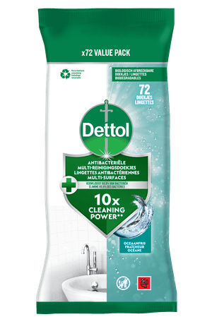 Dettol Antibacteriële Multi-Oppervlakken Doekjes Oceaanfris x72