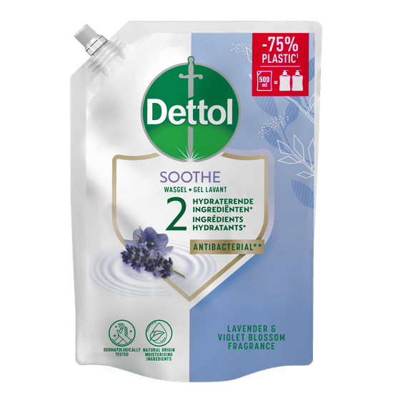 Dettol Navulling Wasgel Lavendel & Vioolbloesem (Soothe) 500ml