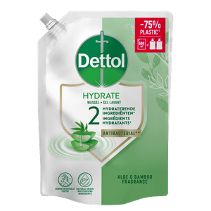 Dettol Navulling Wasgel Aloë Vera & Bamboe (Hydrate) 500ml