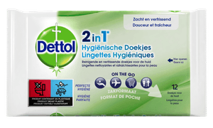 Dettol 2-in-1 Hygienische Doekjes x12